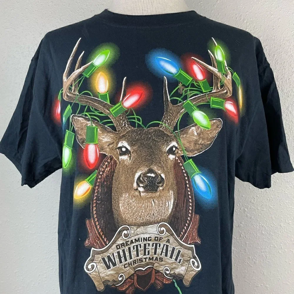 Dec. 25th Hunting Christmas Shirt Size M EUC - Picture 2 of 5